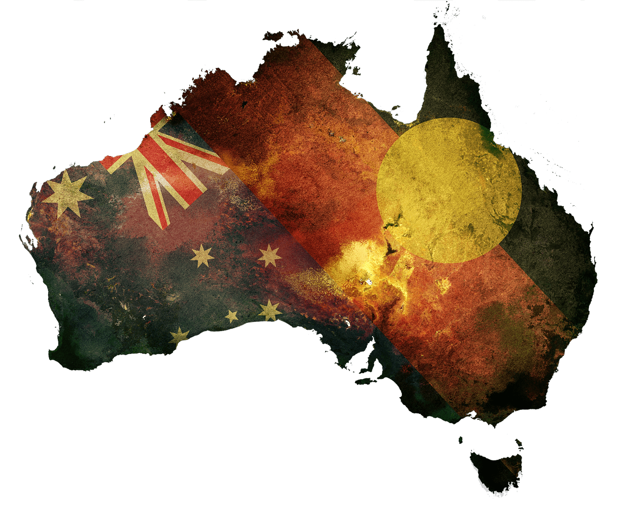 דגל אוסטרליה על היבשת